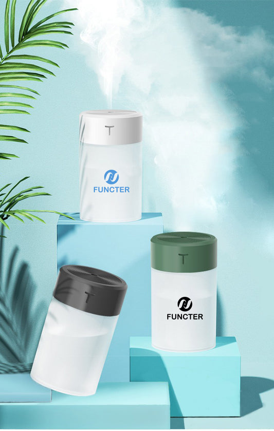 360ml Mini Portable USB Humidifier Cool Mist Humidifier w/Night Light For Bedroom