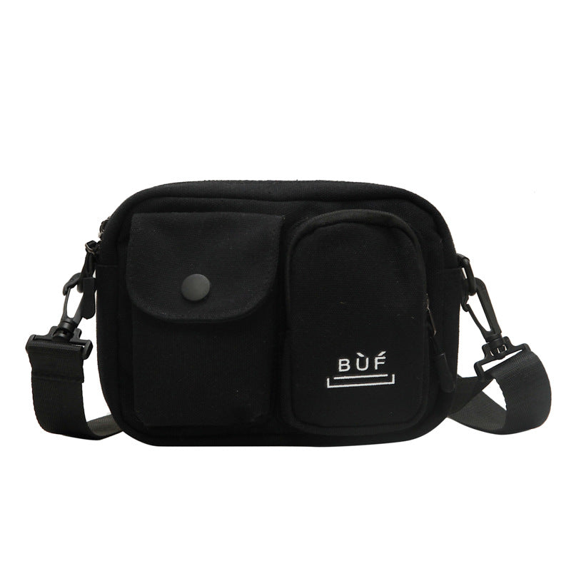 16 oz Canvas Mini Crossbody Bag Single Shoulder Bag Daily Cell Phone Purse Bag Stadium Approved Bag