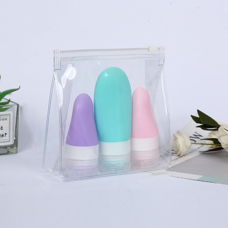 Custom Size 12 mil Thickness TPU Zippered Cosmetic Stand Up Bag Toiletry Makeup Bag Organizer Pouch