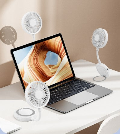 180° Rotatable Magnetic Portable Mini Fan W/ Holder