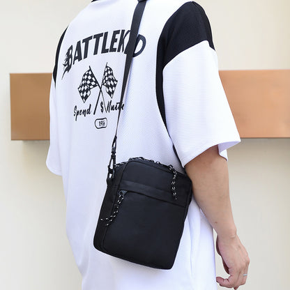 Mens Oxford Crossbody Bag Sling Bag Chest Shoulder Messenger Bag Mini Backpack
