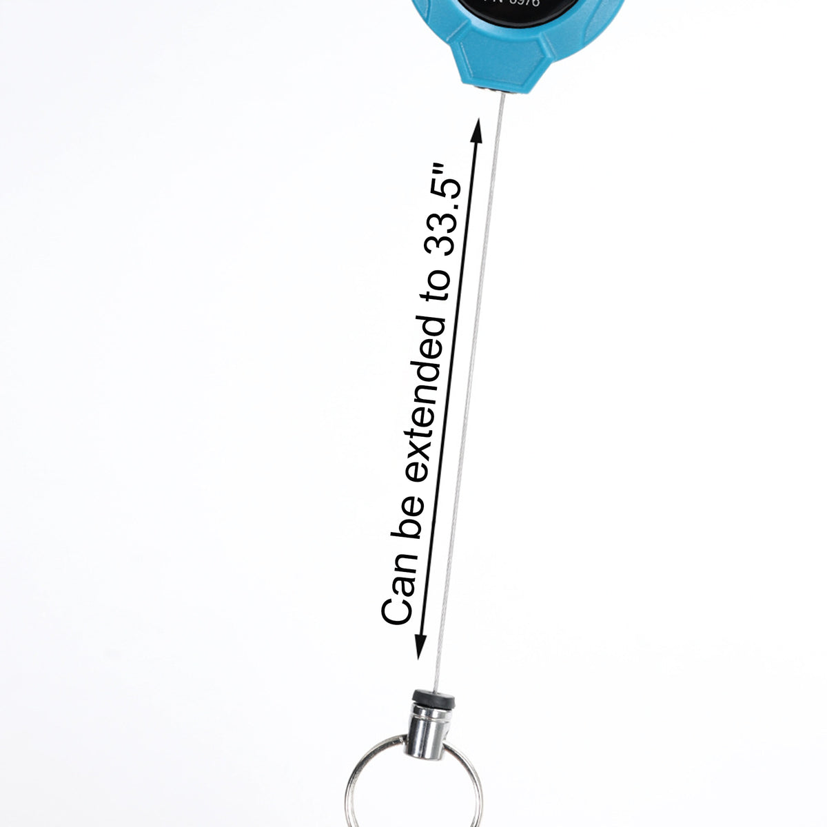 Retractable Badge Reel ID Badge Holder Clip w/ Interval Locking