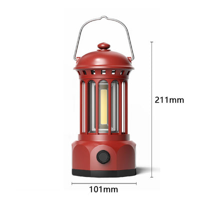 Rechargeable LED Light Retro Camping Lantern RPortable Waterproof Outdoor Tent Bulb Warm Camp Light
