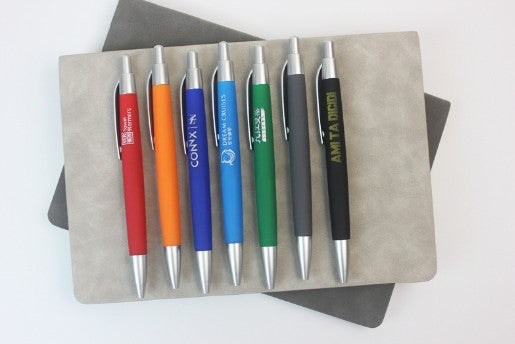 Business Spray Rubber Ballpoint Pen