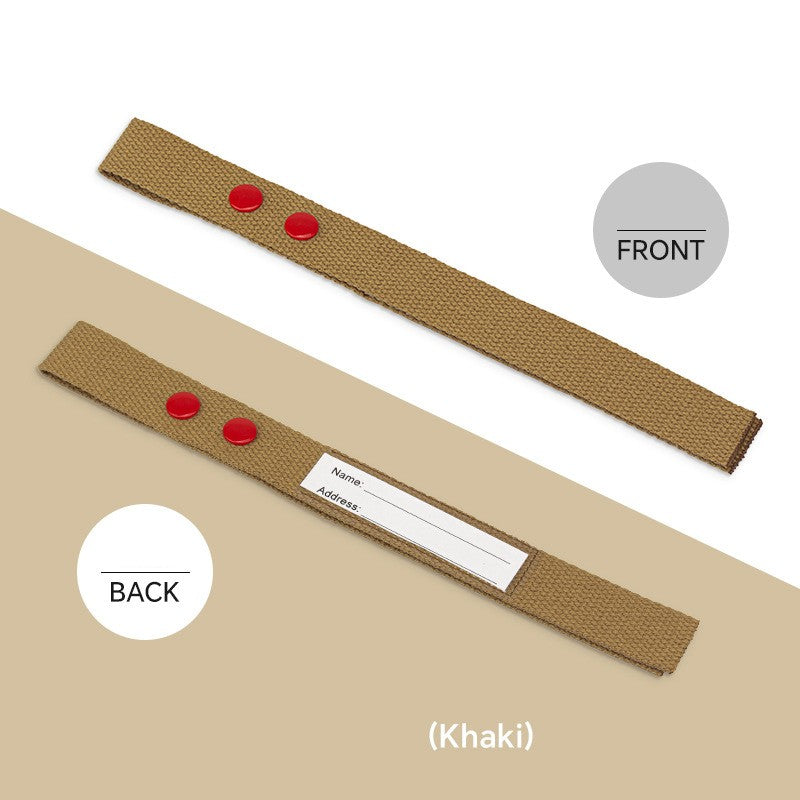 Cotton Luggage Strap Travel ID Tag Bag Claim Tag Airline Bag Tag with Back Info Card