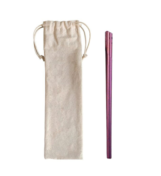 18/8 Stainless Steel Chopsticks w/Canvas Bag