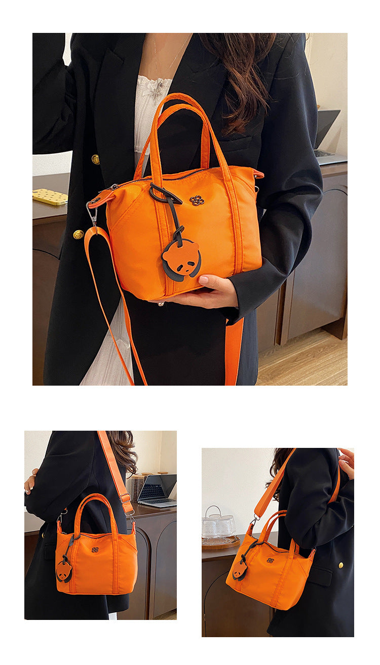 Nylon Grocery Shopping Tote Bag Single Shoulder Bag Cross Body Bag Sport Bag