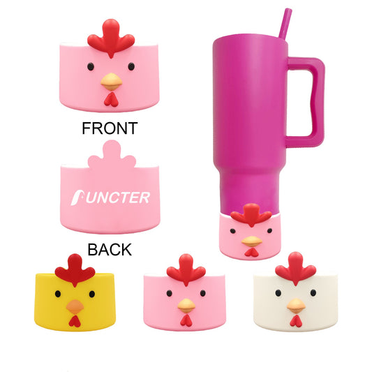 Chick Shape Silicone Cup Base Protector 3.1" Diameter