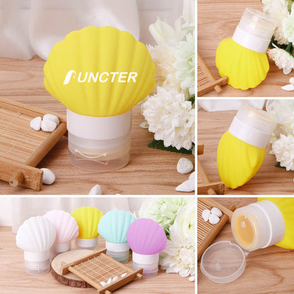 3 OZ Silicone Travel Split Bottles, Leak Proof Refillable Portable Squeeze Empty Accessories