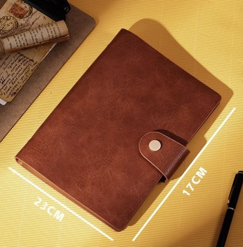 A5 Soft Leather Binder Notebook W/ Pen Holder