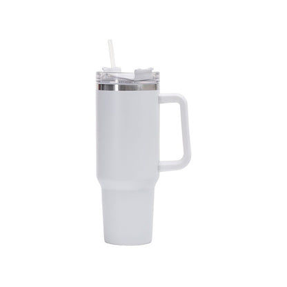 40 Oz/1200ml Car Tumbler Insulated Stainless Steel Water Bottle With Handle & Lid & Straw
