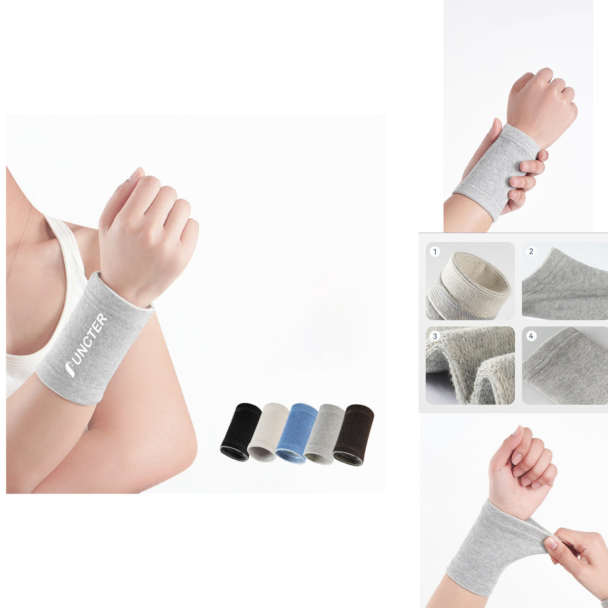 Cotton Sports Wrist Support