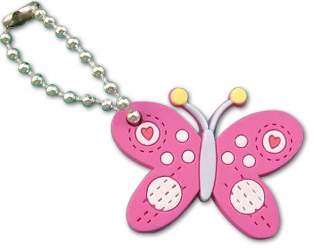 Butterfly Shape 2D Soft PVC Keychain