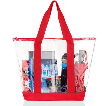 Clear PVC Shopping Bag Single Shoulder Bag Tote Bag