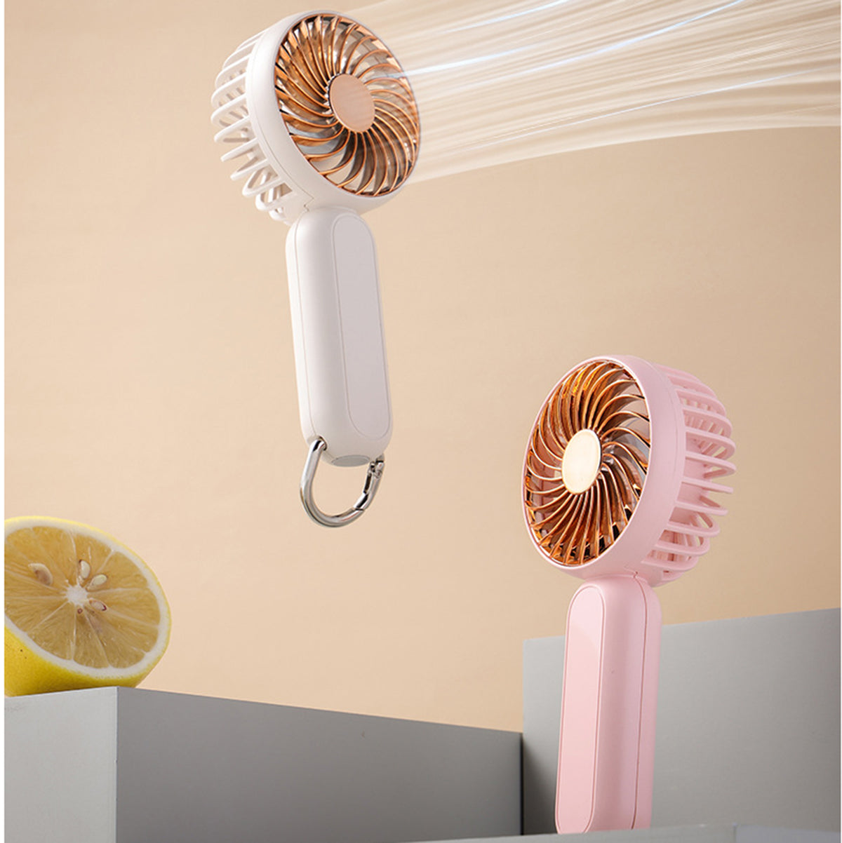 Mini Portable Fan Pocket Fan with Carabiner