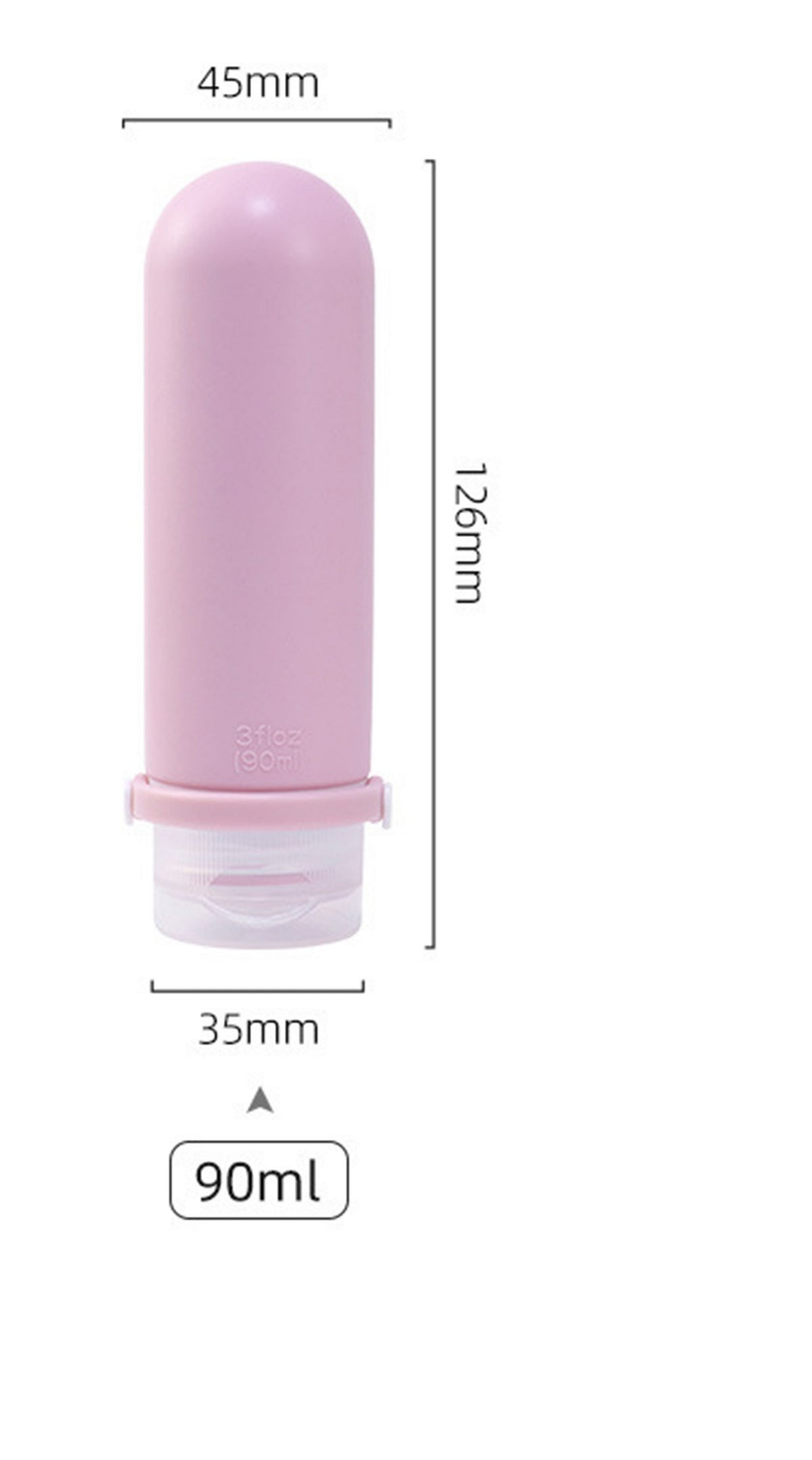 3OZ Travel Bottles Set For Toiletries, Tsa Approved Travel Size Containers Leak Proof (4 Pcs Set)