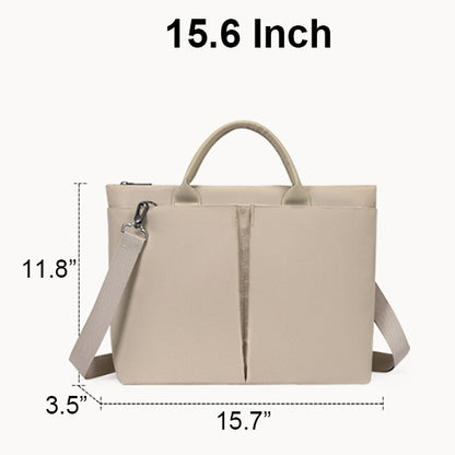 15.6" Laptop Bag Tote Bag Business Work Bag For Women With Carrying Handle And Shoulder Strap