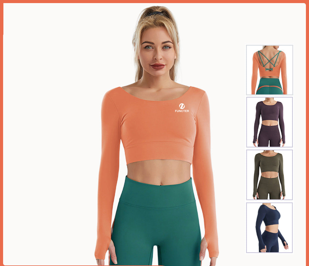 Women's Yoga Sports Bra Strappy Bralette Bra Running Vest Athletic Shirt