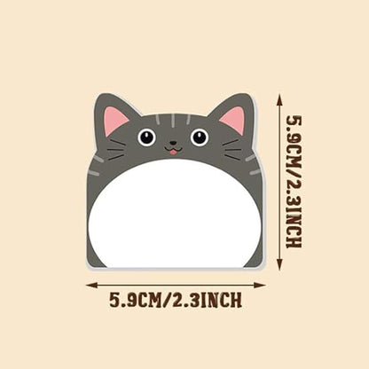 Custom 30 Sheets Adhesive Cute Cat Notepad Sticky Notes