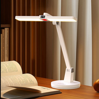 Desk Lamp Rechargeable Battery Operated, Modern Eye Caring 5 Brightness Adjustable Table Lamp