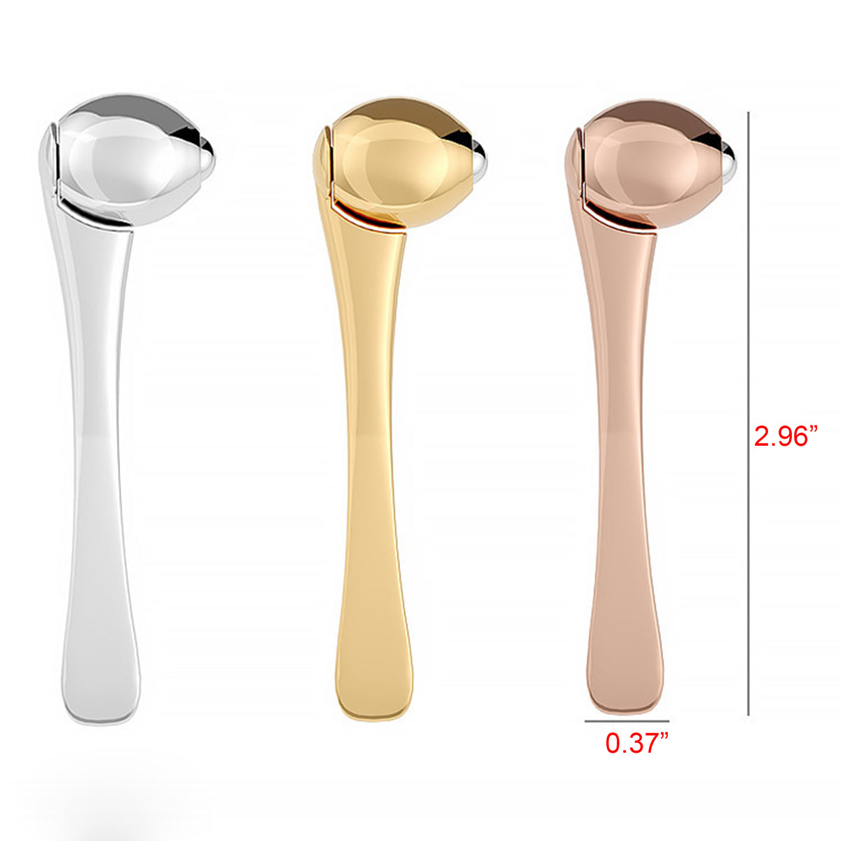 Mini Metal Eye Massage Stick Face Cream Scoop Massage Roller