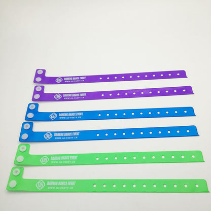 Disposable PVC Wristband Identification Bracelet for Events