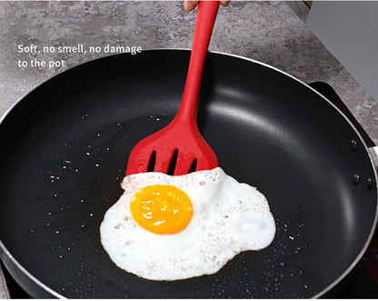Silicone Slotted Turner-Heat Resistant Silicone Tools for Cooking Baking Mixing Non-Stick Cookware
