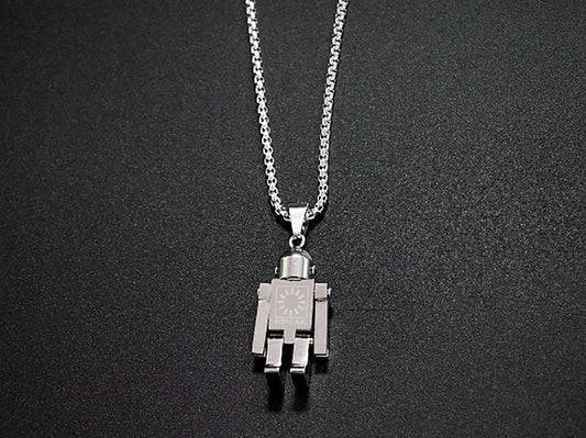 Stainless Steel Robot Necklace
