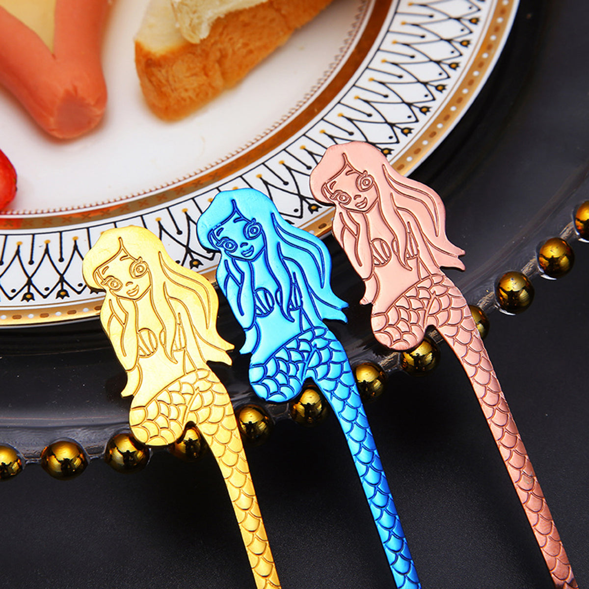 Mermaid Coffee Spoon Stainless Steel Hanging Spoon