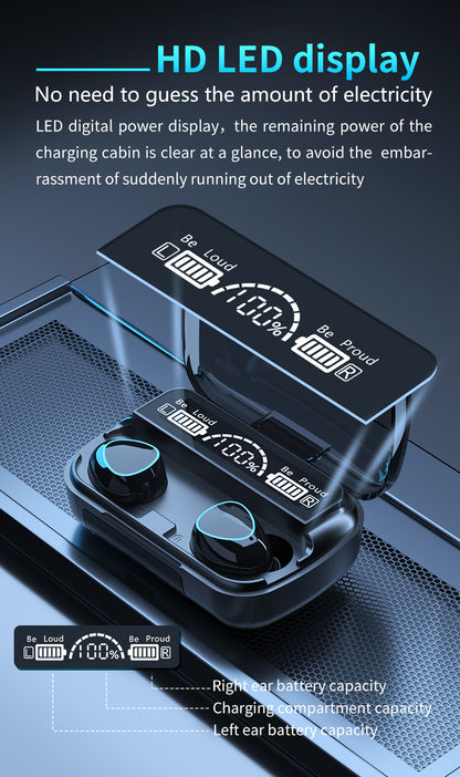 TWS Earbuds W/600 mAh Power Bank