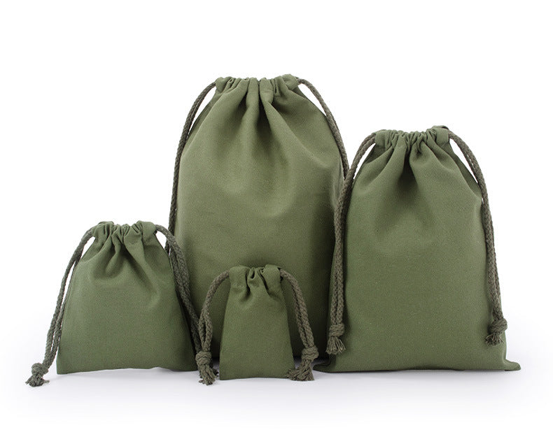 Custom Colorful 8 Oz Cotton Canvas Cloth Drawstring Bags Jewelry Wedding Candy Gift Bags