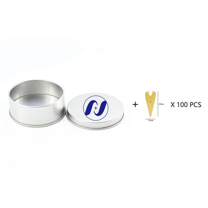 Super Tiny Triangle Stainless Steel Bookmark 100 Pcs In Tin