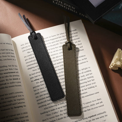 PU Leather Bookmark Classic Stitched Bookmark Page Markers Reading Gifts for Book Lovers Students