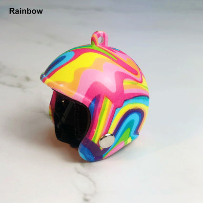 Custom Camouflage Motorcycle Helmet Keychain Phone Pendant Bag Keyring Bag Pendant Charm Accessories