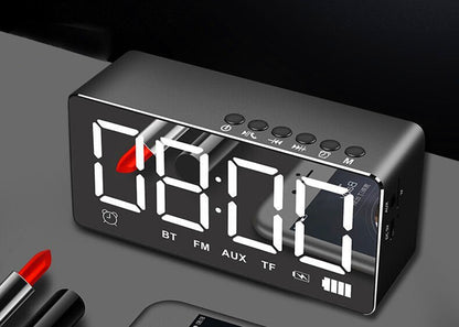 Mirror Alarm Clock Wireless Speaker