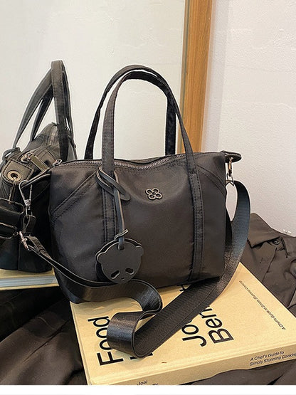 Nylon Grocery Shopping Tote Bag Single Shoulder Bag Cross Body Bag Sport Bag