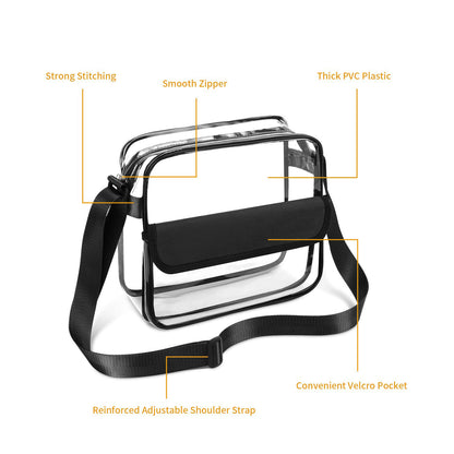PVC Transparent Crossbody Bag Single Shoulder Bag