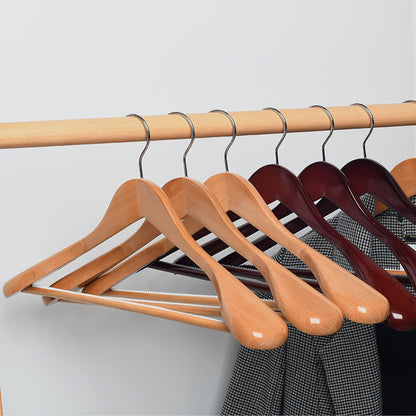 17.5" Wide Shoulder Wooden Hangers Suit Hangers Coat Hangers Heavy Clothes Hangers