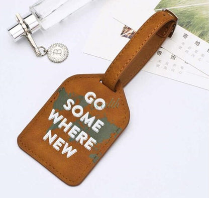 PU Leather Luggage Tag