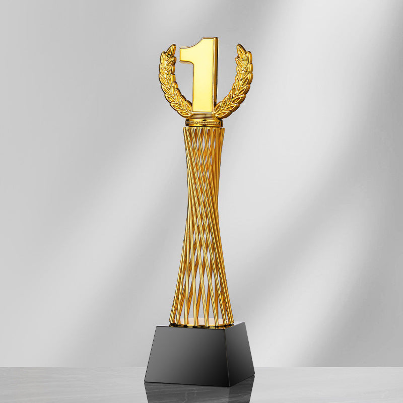 Zinc Alloy Trophies w/A Black Crystal Base