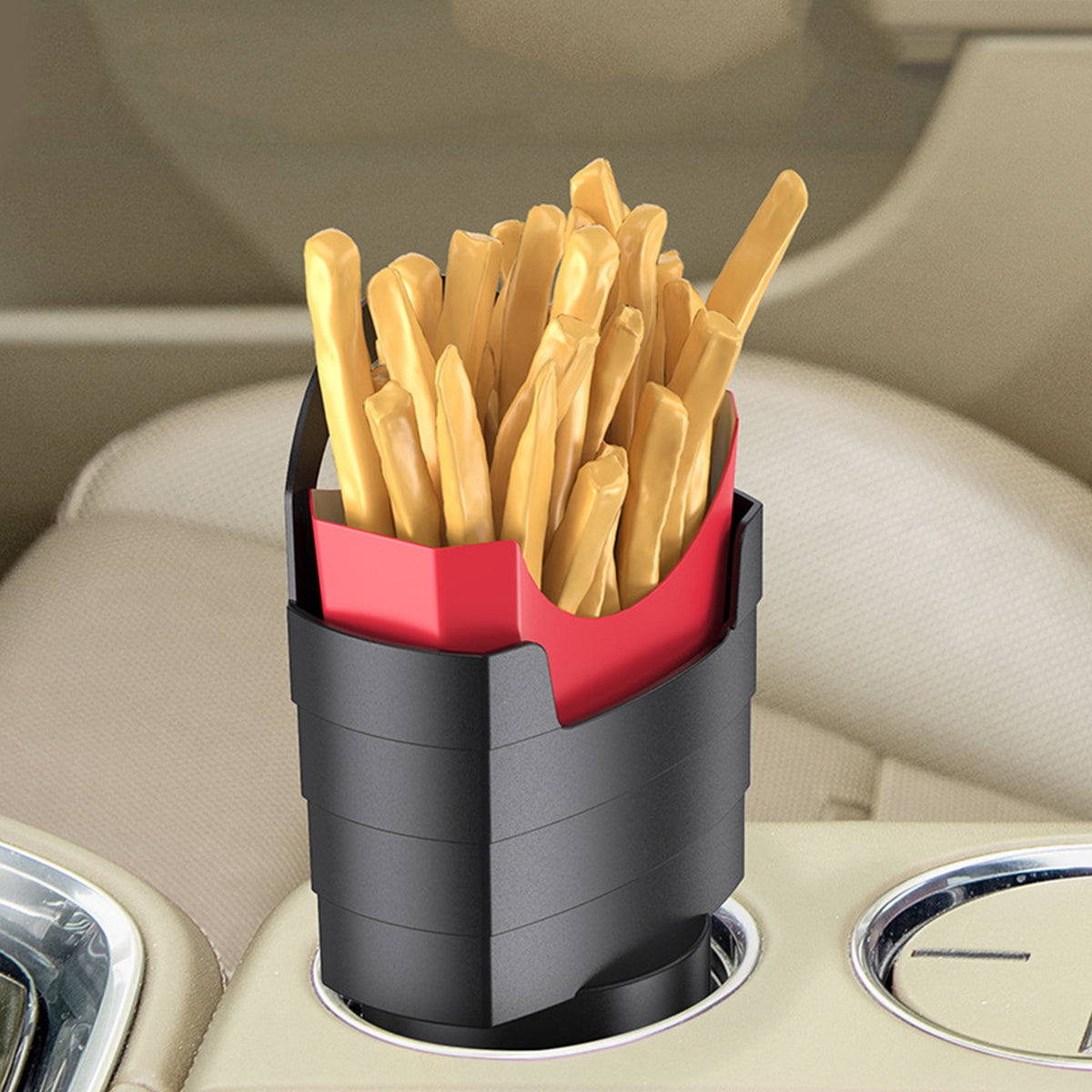 French Fries Holder for Car Fry Box Chips Cup Holder Automotive Interior Accessories