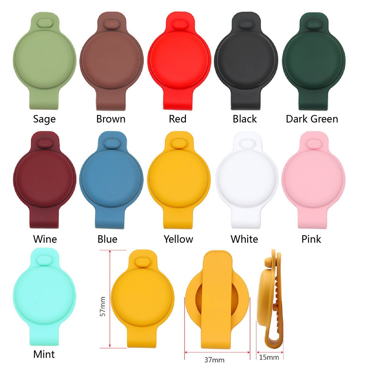 Silicone Keytag Case Air Tag Holder Access Control Card Sleeve