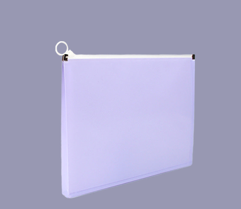 Colorful Zip Plastic Envelopes A5 Zipper Document Folder Letter File Folders Expanding Envelope