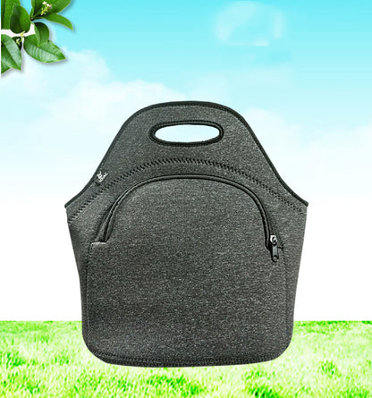 3mm Thick Neoprene Lunch Tote w/Zipper Closed