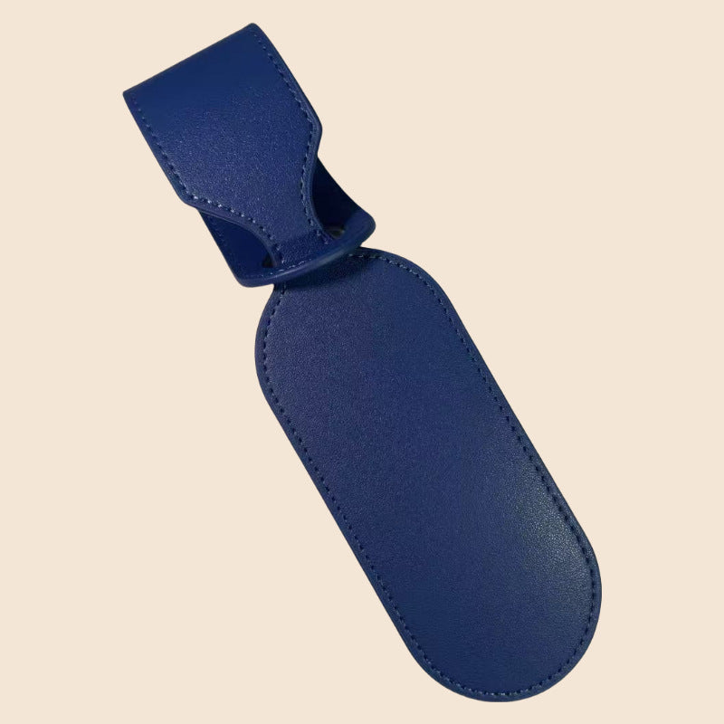Oval Shape Microfiber Luggage Personalizable Travel ID Tag For Travel Business Trip