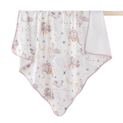 Full Custom Cotton Baby Swaddle Blanket Newborn Receiving Wrap Baby Bath Towel 35"x 35"