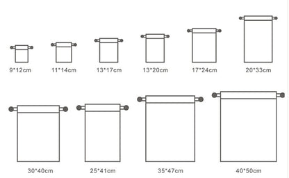 7.8 x 11.8" 210D Polyester Drawstring Backpack for Party Gym Sport Trip