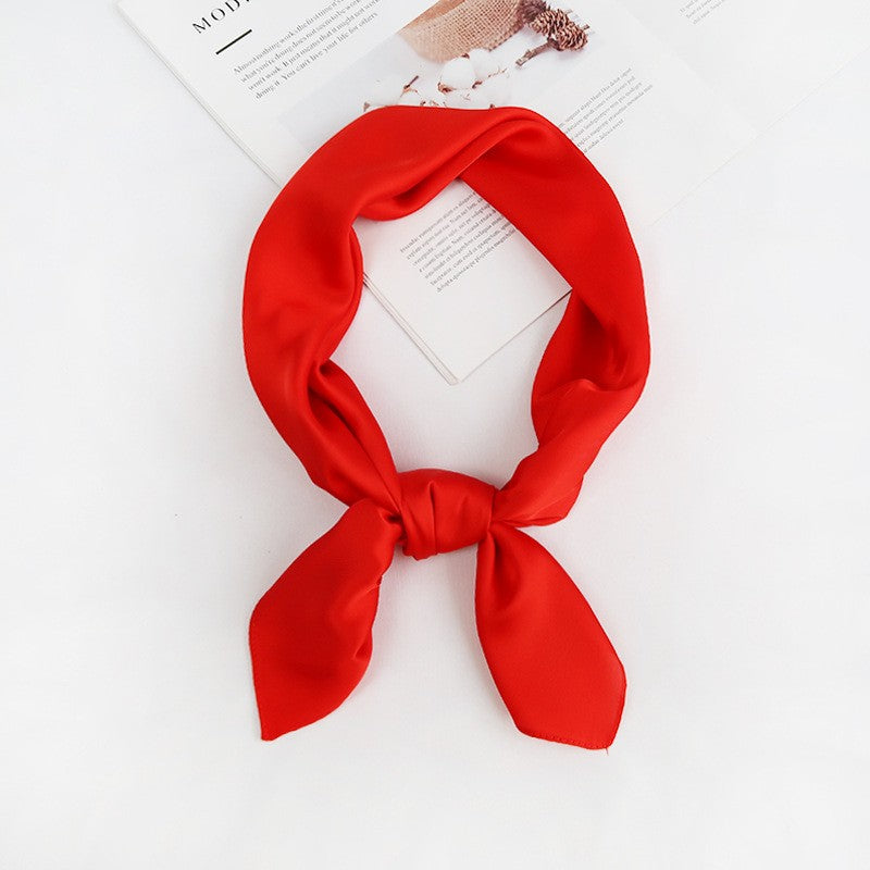 28" x 28" Red Square Scarf Neck Scarves Kerchief Neckerchief Handbags Wrap Scarf #56