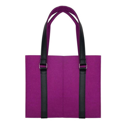 Wine Bottle Double Felt Sleeve w/PU Strap