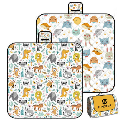 Water Proof Foldable Picnic Beach Mat 79 x 59"